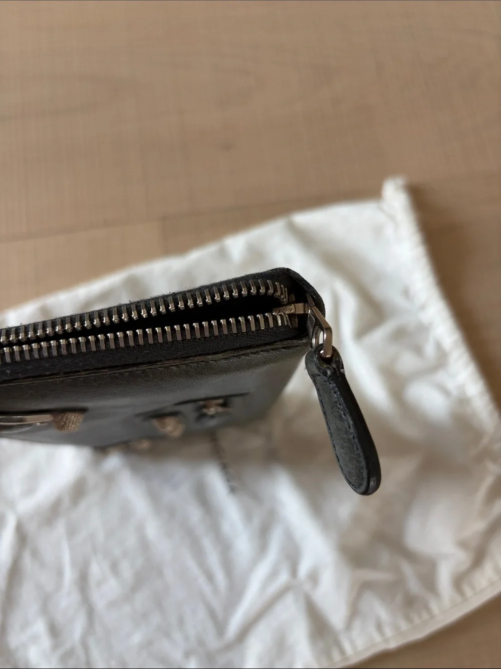 Balenciaga Motorcross Giant long zip wallet